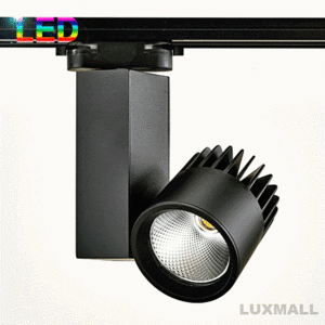 LED COB 30W 라켓 스포트 레일형 화이트,블랙