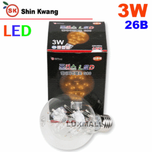 (신광전구) 포커스 LED 엘디자인램프 G80 2W 26베이스