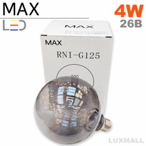 (MAX) LED 에디슨전구 4W RNI G125 스모키 26베이스