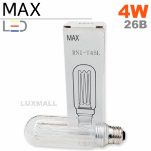 (MAX) LED 에디슨전구 4W RNI T45L 투명 26베이스