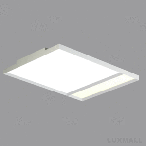 LED 90W 델루 직사각 2등 직부 830형 백무광, 동분펄
