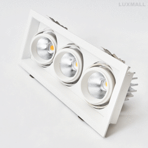LED COB MR 크모 멀티 3구 매입등 화이트,블랙 (280*95).