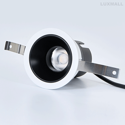 LED COB 6W 세아 원형 매입등 화이트+블랙, 올블랙(단종) 55파이.
