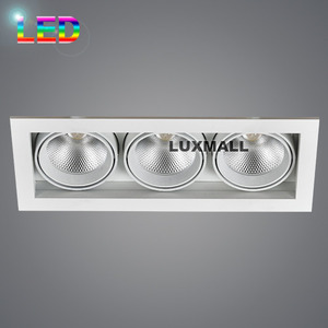 LED COB 90W 26-3 사각 3구 매입등 백색(360*135)